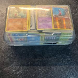 Case full of Pokémon cards